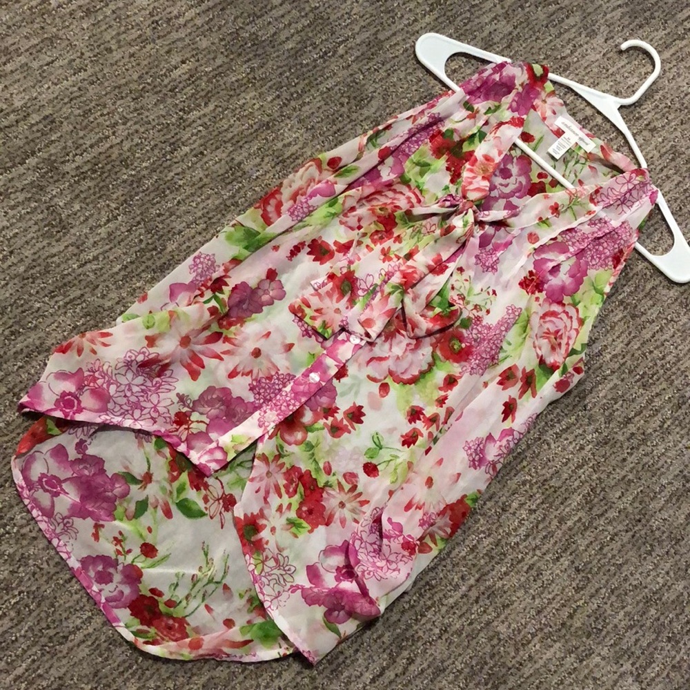 Floral print tank top